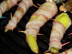 Yellow Banana Peppers on the Grill